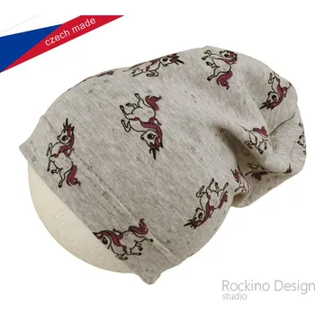 Čepice Rockino 5436 Dívčí podzimní/jarní čepice šedá