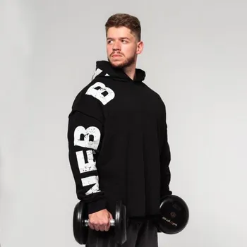 Pánská mikina Mikina NO BS Black - NEBBIA Velikost: L, Barva: černá