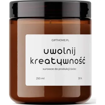 Svíčka Nádoba na zalévání svíček s víčkem 250 ml hnědá sklo na svíčky