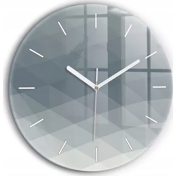Hodiny Nástěnné hodiny Wallfluent, odstíny šedé, 60 cm