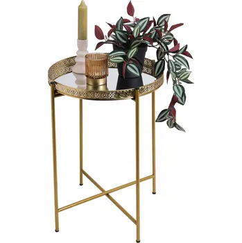 Konferenční stolek Konferenční stolek H&S Decoration kulatý 36 x 36 x 47 cm zlatý