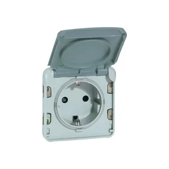 Elektrická zásuvka Legrand šedá nástěnná Elektrická Zásuvka