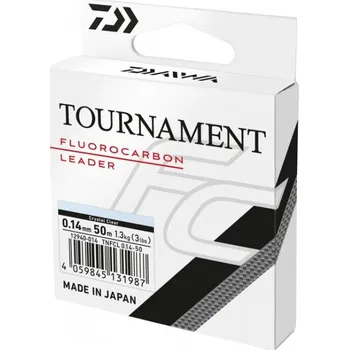 DAIWA Vlasec Tournament Fluorocarbon Leader 50m Clear PRŮMĚR [ mm ]: 0,26 mm, NOSNOST [ kg ]: 5,2kg