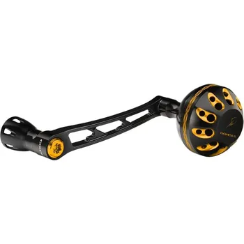 Rybářský naviják GOMEXUS Spinning Reel Handle Aluminum 70mm Black&Gold for Daiwa