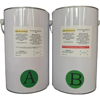 stavební silikon Dawex Chemical GMS A00, silikonový gel, 10 kg (5 kg A+5 kg B)