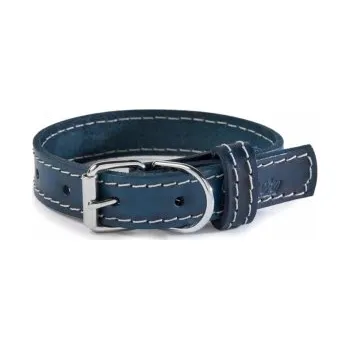 Obojek pro psa Obojek TAMER kožený tyrkysový, šíře 1,9 cm, délka 35 cm