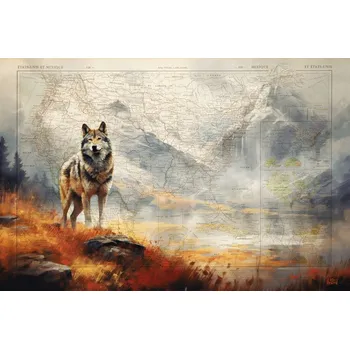 Plakát Plakát, Obraz - Wolf Valley, Thomas Chedeville