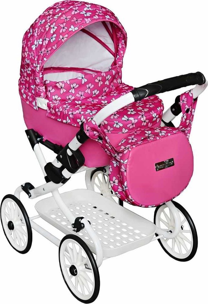 Velký kočárek pro panenky Jasmine Kids V5 Fialka