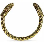 Drakkaria - splétárna HADÍ HLAVY, mosazný náramek