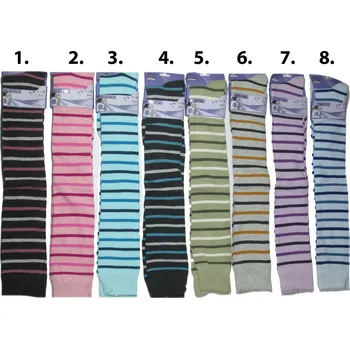 Dámské ponožky Aura.Via Dámské pruhované nadkolenky