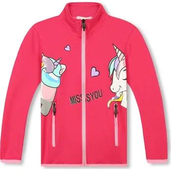 Dívčí vesta KUGO HM0660 Dívčí mikina malinová