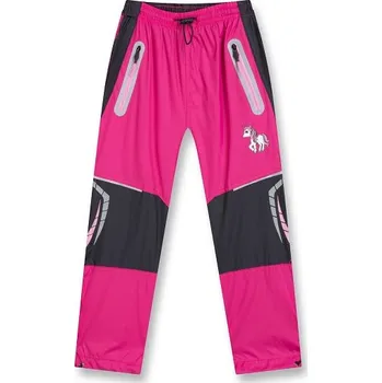 Dívčí kalhoty Dívčí šusťákové kalhoty jarní KUGO - barva růžová
