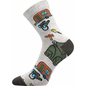 Fuski Boma Voxx Chlapecké ponožky šedá camp