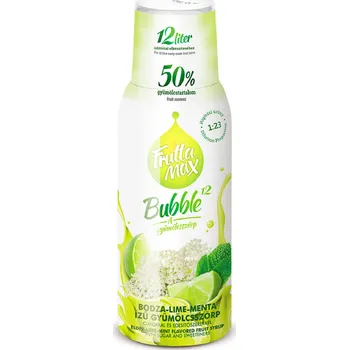 Sirup pro výrobník sody FruttaMax příchuť Bezinka-Limetka-Máta 500ml