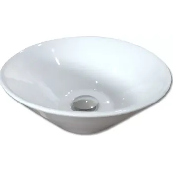 Umyvadlo Maxwhite 8027 LEGHORN Umyvadlo keramické kulaté na desku 42x42x15,5cm