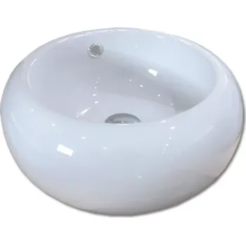 Umyvadlo Maxwhite 8130 LIGNANO Umyvadlo keramické kulaté na desku 42x42x19cm