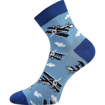 Fuski Boma Voxx Dedotik Chlapecké ponožky modrá letadla