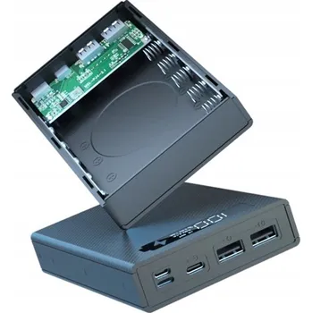Powerbanka Pouzdro PowerBank 5x 18650 USB C Micro ŠROUBOVACÍ