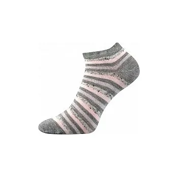 Dámské ponožky Dámské kotníčkové ponožky Voxx - Piki - pruhy (- lem ponožky sahá pod kotník)