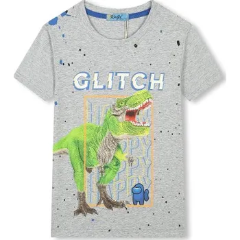 Chlapecké tričko KUGO HC0683 Chlapecké tričko šedé