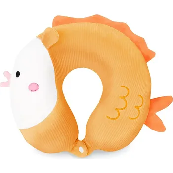 Cestovní polštářek KUFRYPLUS Cestovní polštářek s paměťovou pěnou TPMF34 Rybka oranžová