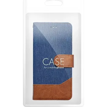 Pouzdro na mobilní telefon Flipové pouzdro Jeans Book Samsung Galaxy A51 – modré (Stylové flipové pouzdro Coolcase Jeans Book pro Samsung Galaxy A51 – džínový design, praktické kapsy a spolehlivá ochrana)