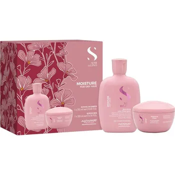 Kosmetická sada Alfaparf Milano Semi di Lino Moisture Alfaparf Milano Semi di Lino Moisture šampon pro suché vlasy 250 ml + Alfaparf Milano Semi di Lino Moisture hydratační maska pro suché vlasy 200 ml kosmetická sada