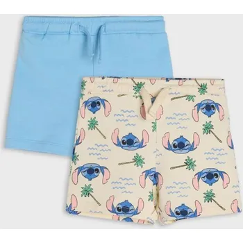 Oblečení a móda Sinsay - Sada 2&nbsp;kraťas Stitch - světle modrá - 923DY-50X - 923DY-50X-104