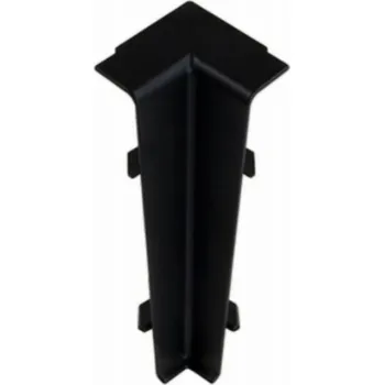 Podlahová lišta Vnitřní roh Cezar PVC 22 x 75 mm, délka 2 cm, černý