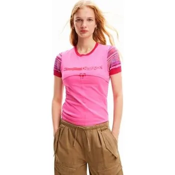 Pánské tričko Tričko Desigual Lindon rosa tailandia velikost L