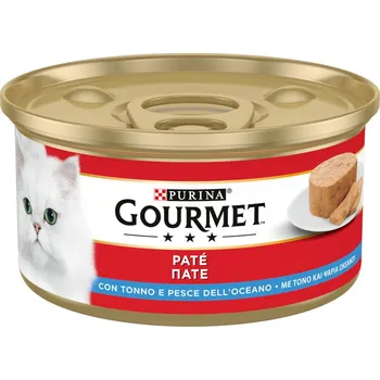 24ks-24x195g Gourmet konzervy vlhké krmivo pro kočky tuňák a mořské ryby