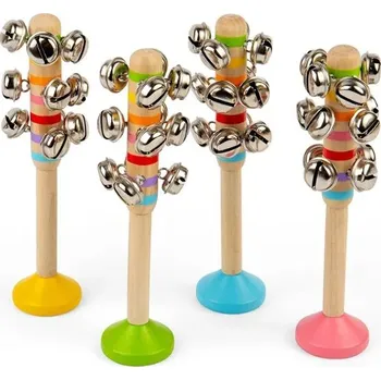 Hudební nástroj pro děti Bigjigs Toys Rolničky 1 ks modrá