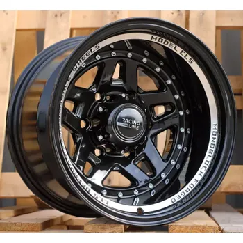 Alu kolo Alu kola Racing Line BK936, 15x10 5x139.7 ET-44, černá + leštění (zátěžová)