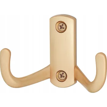 Věšák HÁČEK NA OBLEČENÍ VĚŠÁK NA OBLEČENÍ ZÁVĚSNÝ HÁČEK NÁBYTKOVÝ ZLATÝ MATNÝ