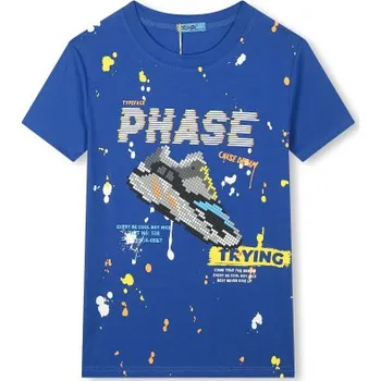 KUGO HC0705 Chlapecké tričko modré