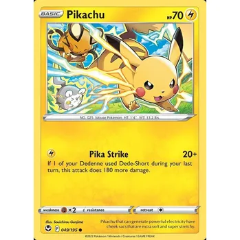 Volný čas Pokemon TCG Silver Tempest - Pikachu 049/195