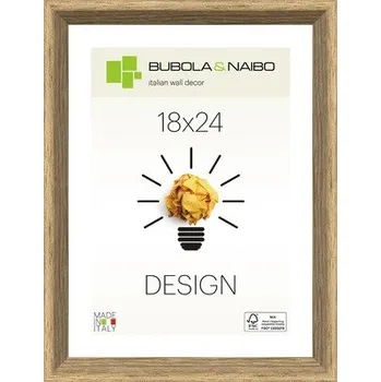 Rám na obraz Dřevěný rámeček hnědý 26,2 x 20,2 x 4 cm