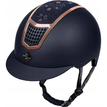 Jezdecká přilba FAIR PLAY helma QUANTINUM Chic rosegold/navy L