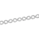 Zlatnictví U Kostela Stříbrný kamínkový náramek nekonečno 086 1057044257