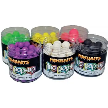 MIKBAITS Fluo Pop Up Boilie 18mm Příhuť: Česnek