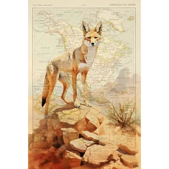 Plakát Plakát, Obraz - Coyote, Thomas Chedeville