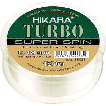 TRAPER HIKARA Turbo Super Spin 150m PRŮMĚR [ mm ]: 0,22mm, NOSNOST [ kg ]: 4,95kg
