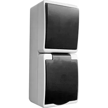 Elektrická zásuvka Vodotěsný vypínač světla, jednoduchá zásuvka