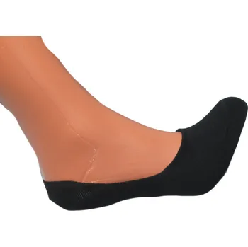 Dámské ponožky Dámské bambusové ponožky ťapky Aura.via - černá barva