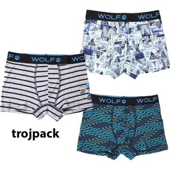 Chlapecké spodní prádlo WOLF L2181B Chlapecké trenkoslipy trojpack