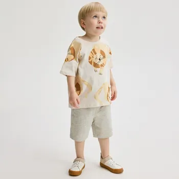 Chlapecké oblečení Reserved - Bavlněné šortky - béžová - XZ769-08M - XZ769-08M-80