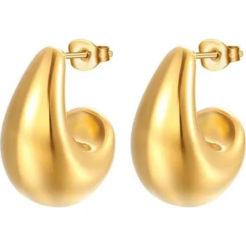 Náušnice Náušnice Glossy ocelové zlaté