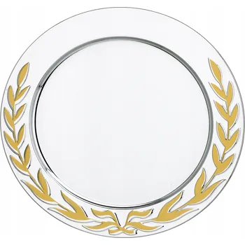 Elegantní kovový talíř s potiskem 20 cm + pouzdro dárek