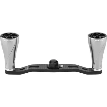 Rybářský naviják GOMEXUS Carbon Handle for Baitcasting Reel with Aluminum Knob DC-A20P Black Silver