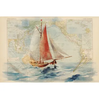 Plakát Plakát, Obraz - Sailing, Thomas Chedeville